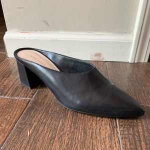 Nine West Black block heel mules (9)